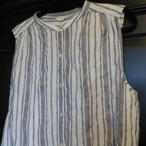 Lucky Brand Sleeveless Button up Top Size Large